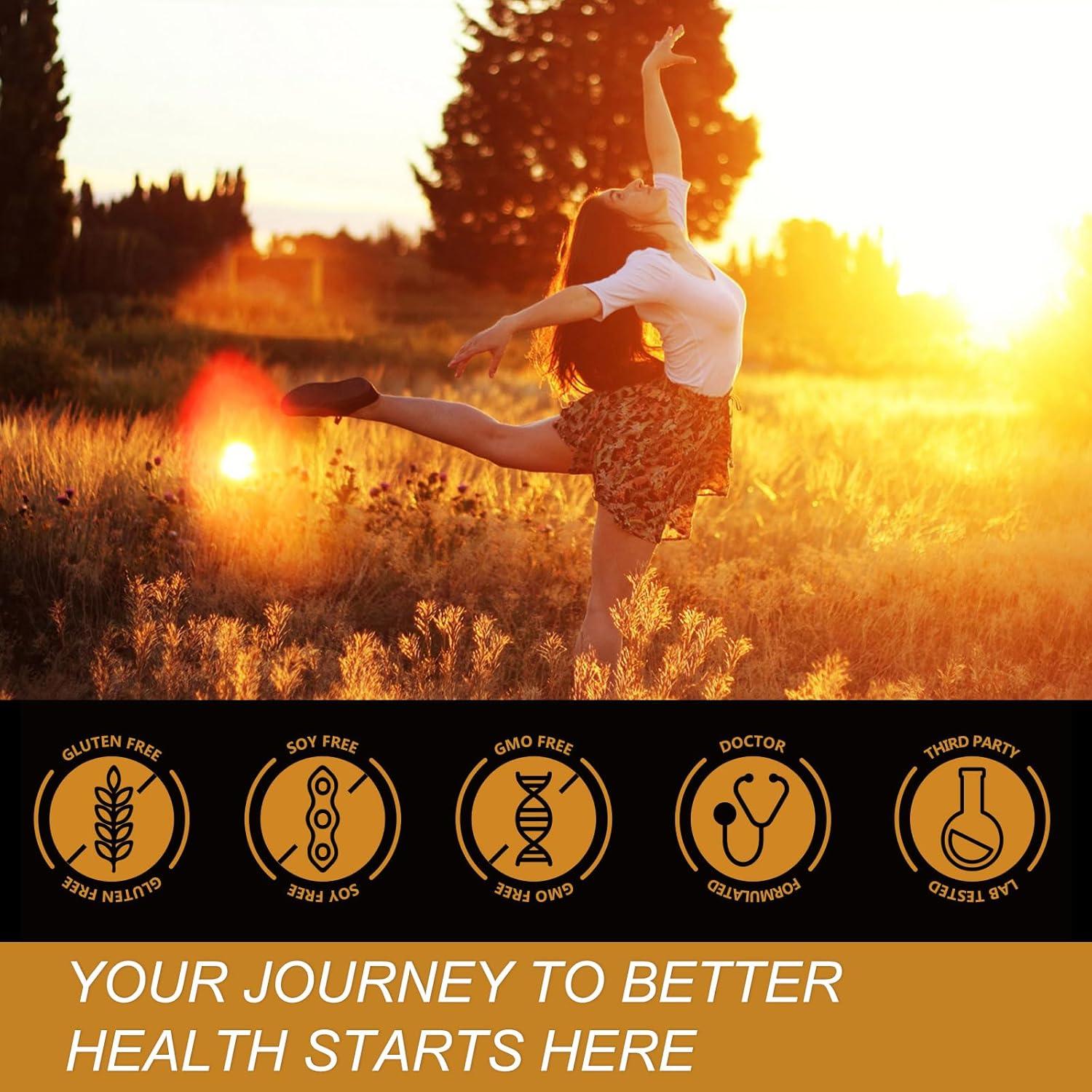 Vitamin D3 K2 Capsules Supplement with Calcium & Magnesium - Max Strength 4 in 1 Formula for Bone, Heart & Immune Support