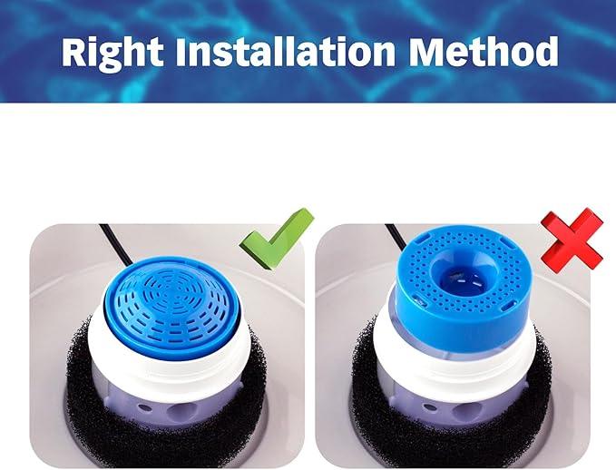 PET STANDARD Replacement Water Filter & 4 Pack Replacement Pre-Filter Sponges Compatible with PETLIBRO® 50oz/1.5L Automatic Ceramic Pet Fountain PLFF004, Pack of 8