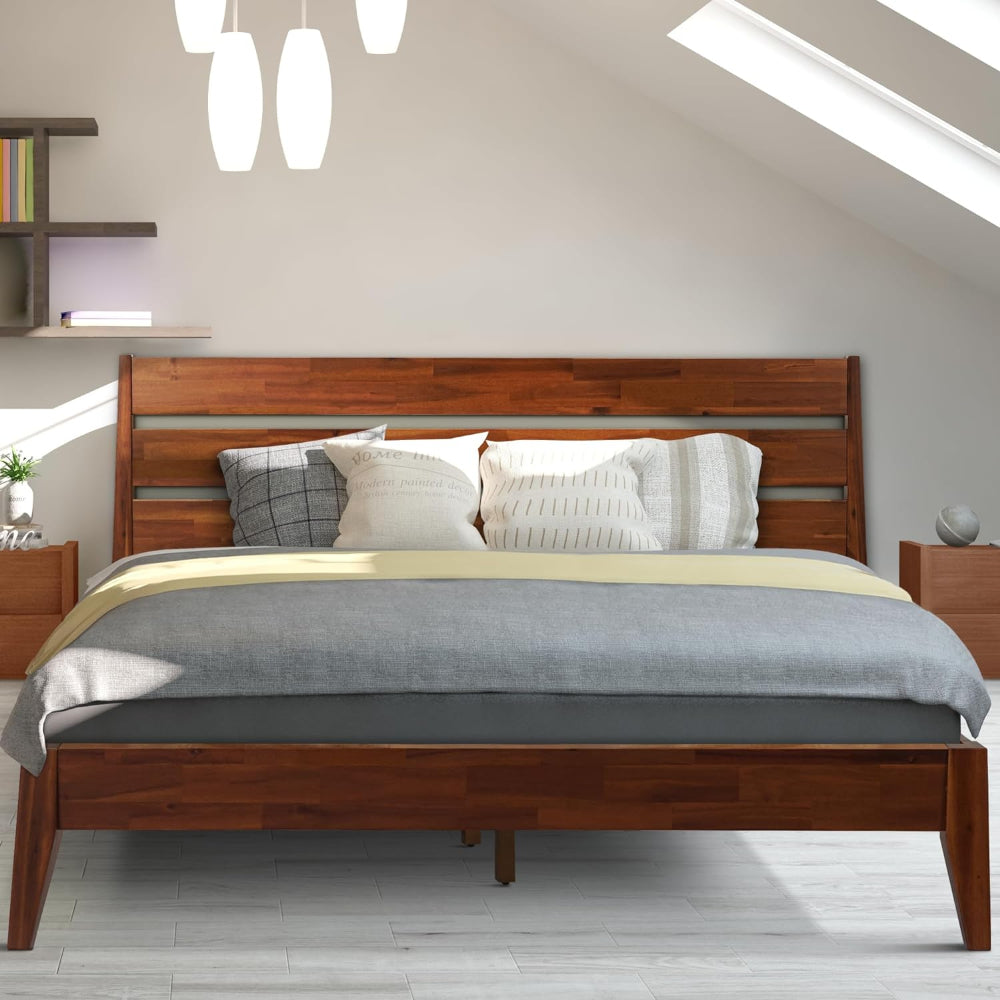 Acacia Emery Deluxe Wood Platform Bed Frame