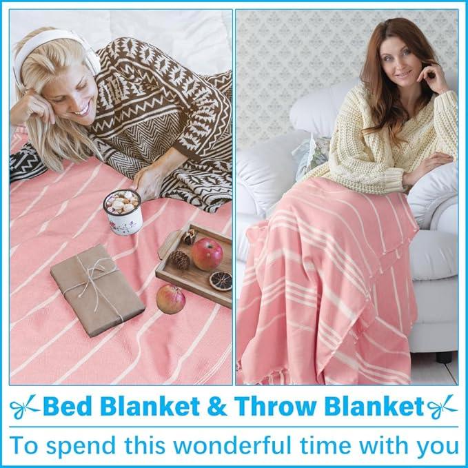 Oversized Turkish Beach Towel Blanket XXL Cotton Sandproof Towels Boho Woven Extra Large Big Sand Free Giant Throw Thick Blankets Huge Quilt XL Picnic Camping Necessities Cloud For Adult Gifts