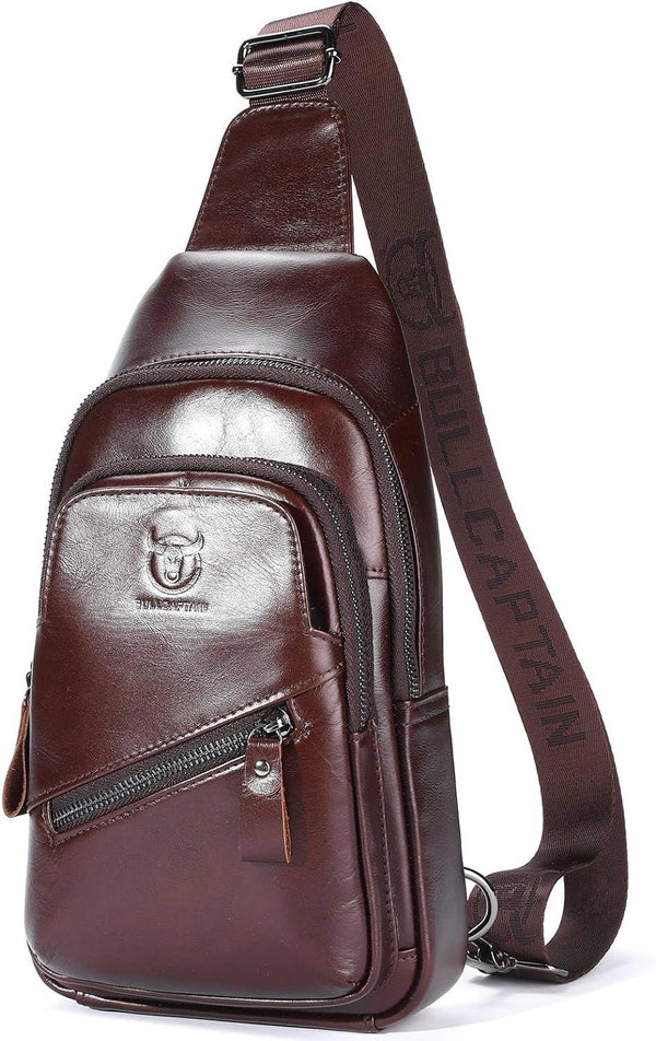 FR Fashion Co. Men's Executive Leather Sling Bag
