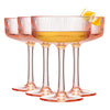 Madrid Acrylic Champagne Coupe Cocktail Glassware, Set of 4