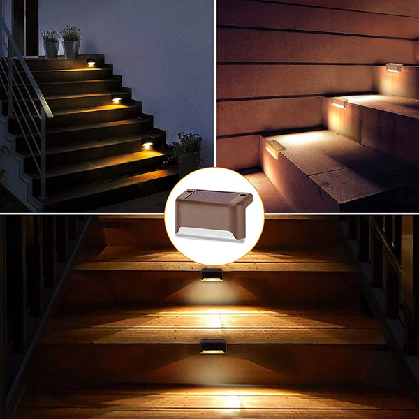 8-Pack Solar LED Deck & Step Lights