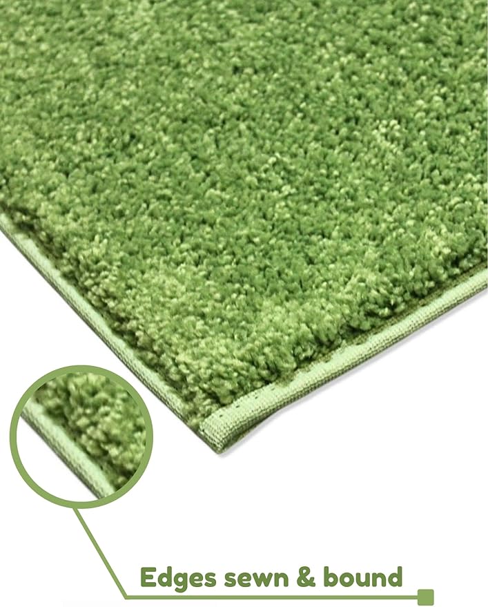 KOECKRITZ Soft and Colorful Kids Classroom Area Rugs (Passes Flammability Pill Test) Many Sizes and Bright Colors to Select from (12' Round, Lime)