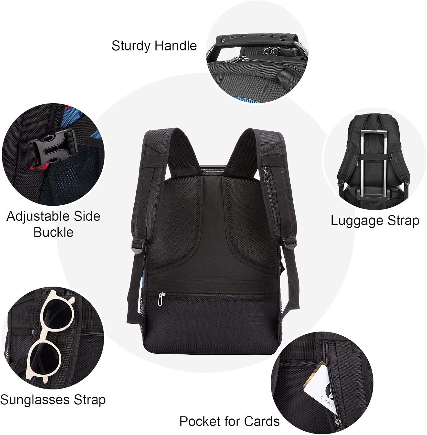 The Quinox™ Platinum Backpack by Camel Mountain – 40L & 45L, Fits 16