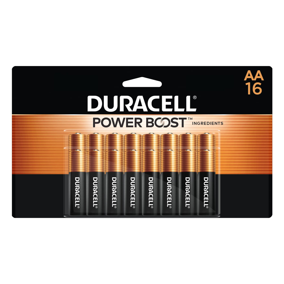 Duracell Coppertop AA Batteries with Power Boost, 16 Count