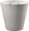 Crescent Garden Dot TruDrop Indoor/Outdoor Planter, Self-Watering Plant Pot, 16 Inches, (Alpine White)