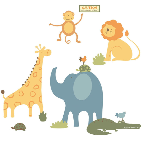 Zoo Animals Wall Decals