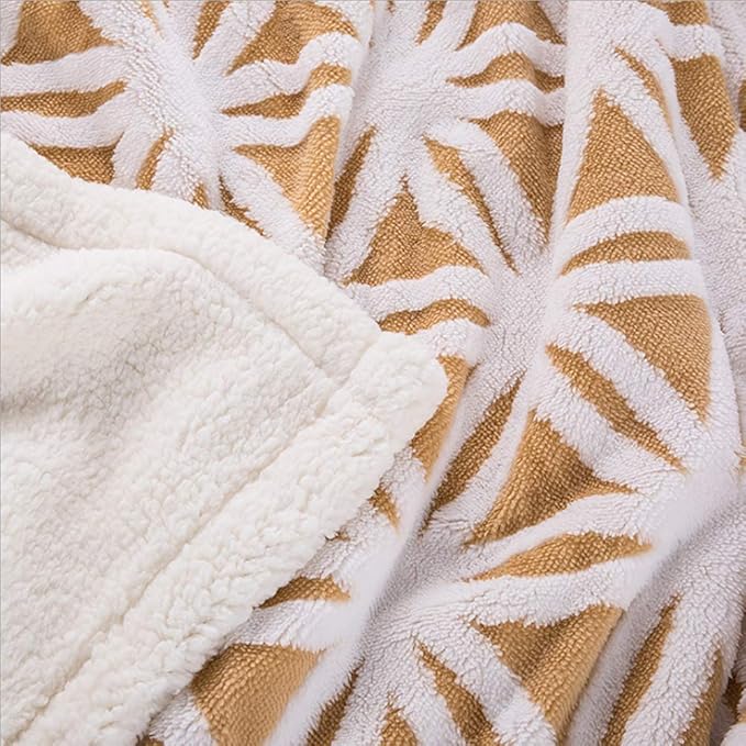 UKELER Yellow Sherpa Fleece Blanket Ultra Plush Lightweight Throw Blankets Cozy Soft Luxury Blanket for Couch Bed 60'' x 50''