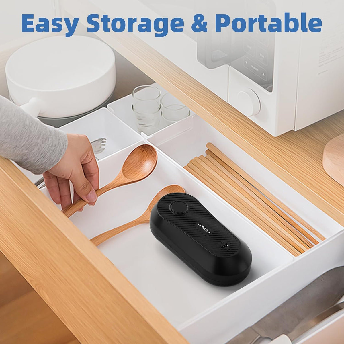 Rechargeable Electric Can Opener for Seniors & Arthritis | One-Touch Hands-Free Smooth Edge Can Opener, USB-C, Compact Kitchen Gadget
