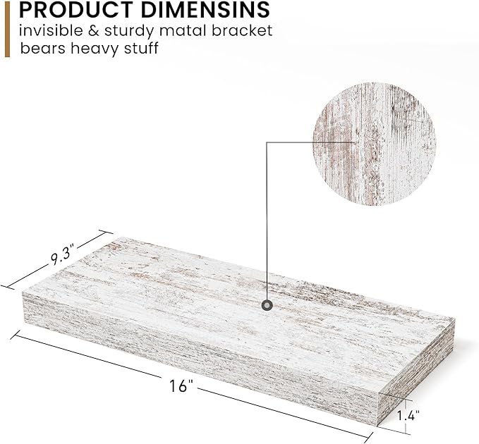 Fun Memories Deep Floating Shelves - 16