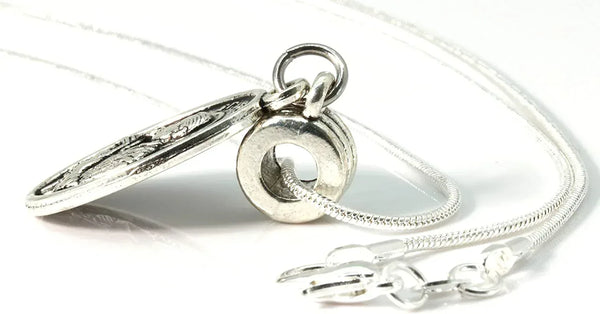 St Gerard Necklace for Pregnancy | Patron Saint of Pregnancy Charm Necklace St Gerard Pendant on a 22 inch Silver Plated Snake Chain Necklace with a Beautiful St Gerard Charm Fertility Charm for Women - Gifts for You 'n Me