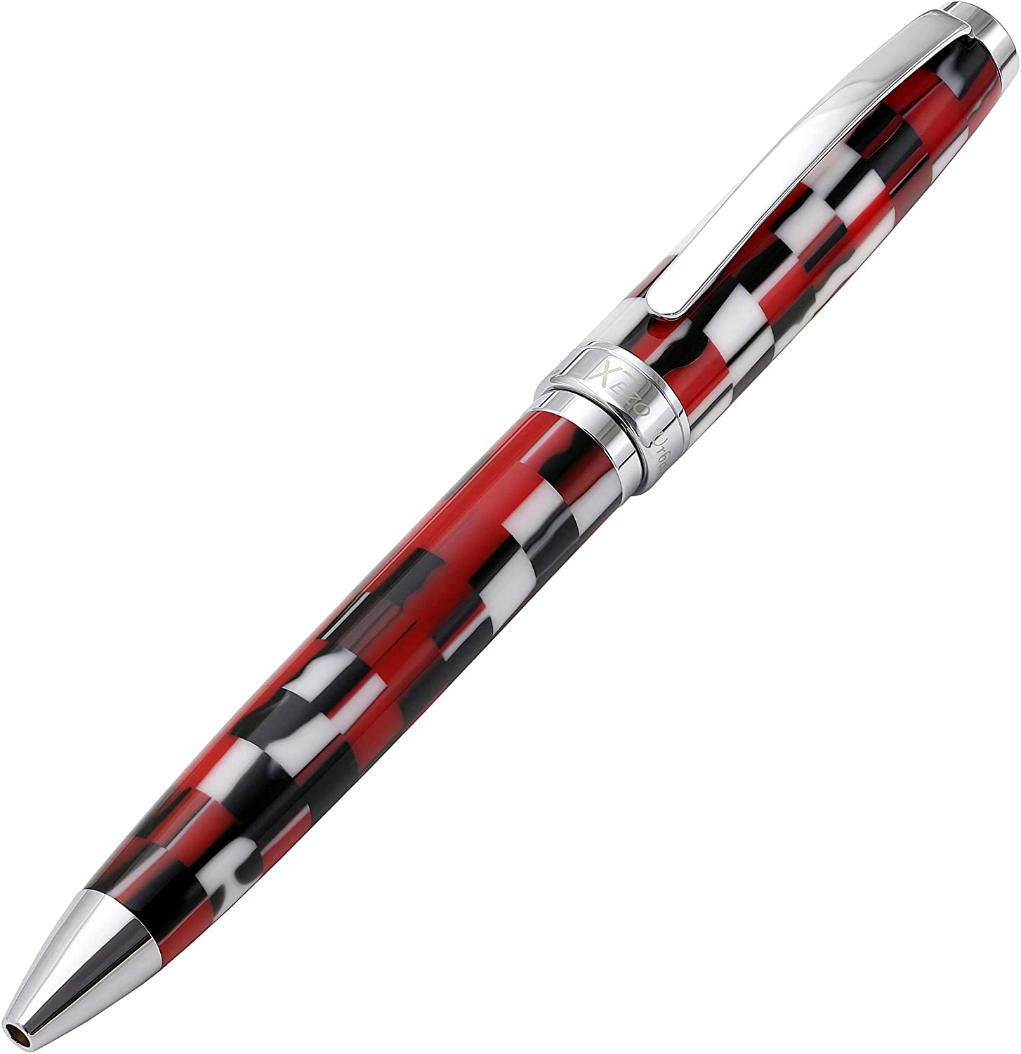 Urbanite II Acrylic & Brass Ballpoint Pen - Trek Red