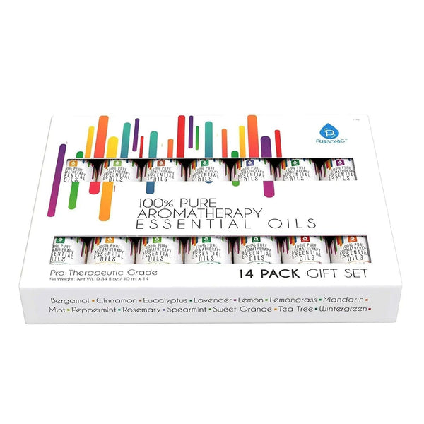 14 Pack of 100% Pure Essential Aromatherapy Oils - Gifts for You 'n Me