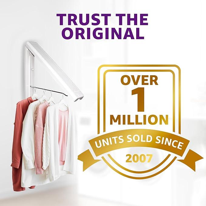 InstaHanger - Wall Mounted Drying Rack - The Original Collapsible Clothes Drying Rack and Storage