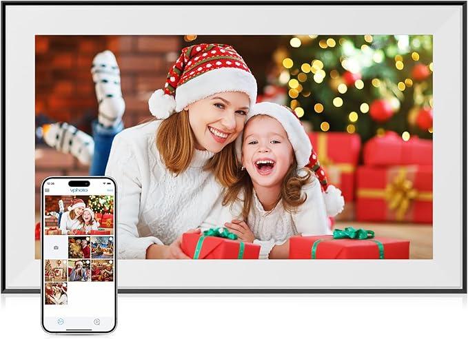 Dragon Touch 15.6 Inch Large Digital Picture Frame - WiFi Digital Photo Frame with 32GB Storage, FHD 1080P Touch Screen, Auto-Rotate, Share Photos/Videos Instantly via Free App Best Gifts for Mom