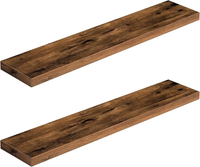 HOOBRO Floating Shelves for Wall, Wall Mounted Shelf Set of 2, 39.4