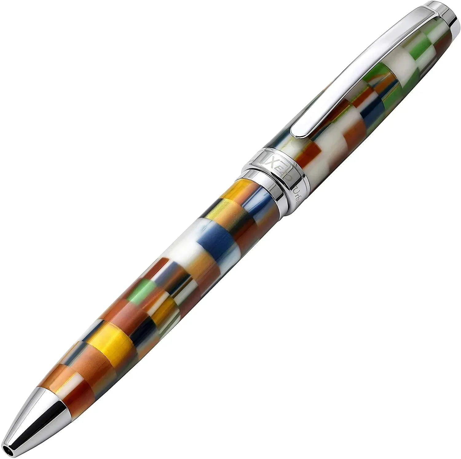 Urbanite II Acrylic & Brass Ballpoint Pen - Jazzy Multicolor - Gifts for You 'n Me
