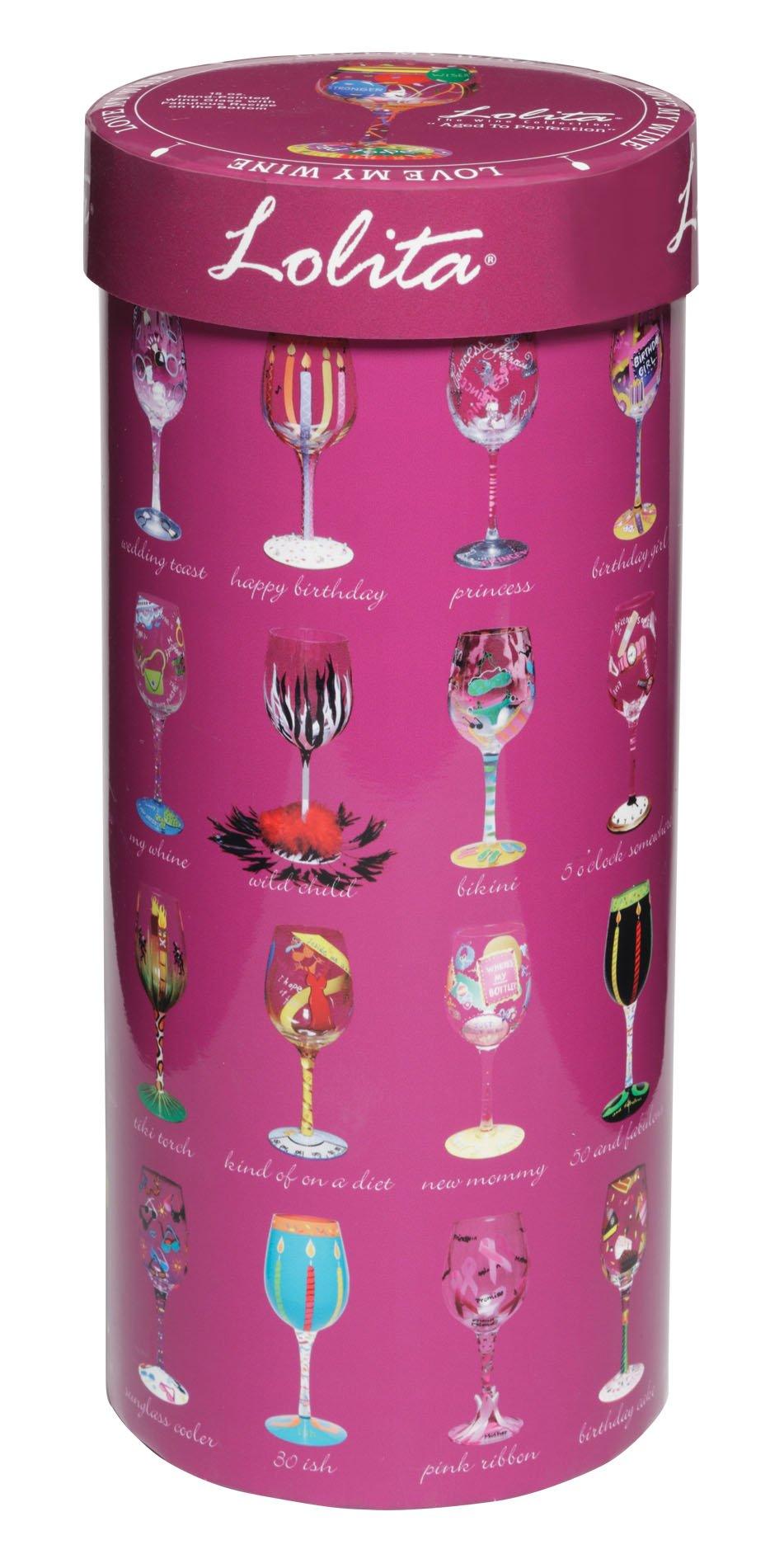 Lolita Glassware 50 & Fabulous Wine Glass #GLS11-5585J