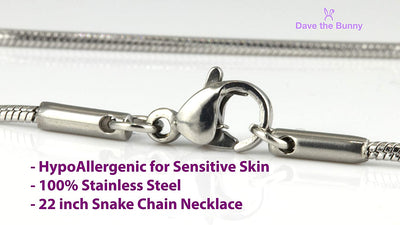 Lip Jewelry | Red Lips with Teeth Fangs Charm Snake Chain Necklace Pendant