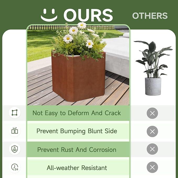 Corten Steel Planter Box-24