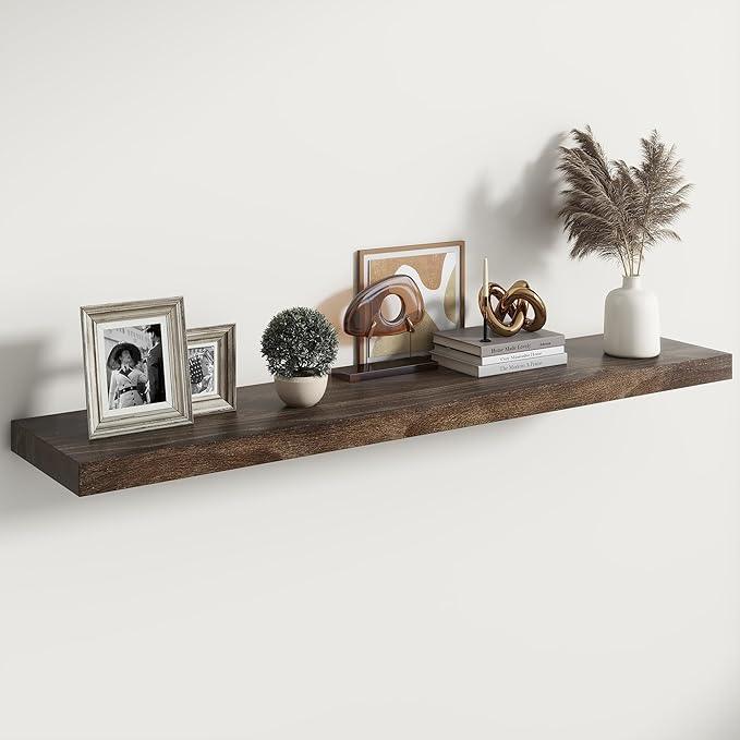 RICHFOCUS Elm Floating Shelves for Wall - 48