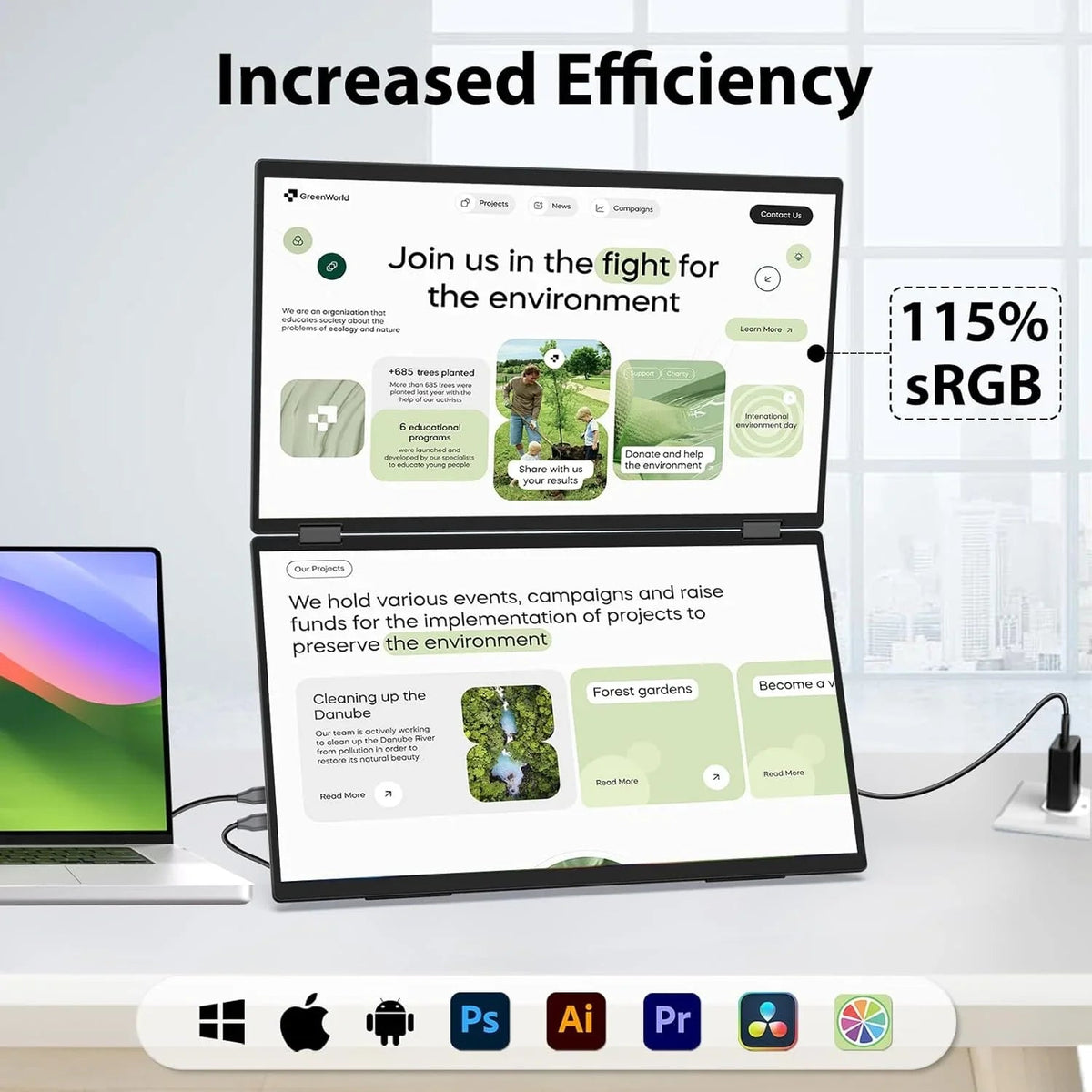 InnoView Foldable 18.5
