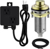 SinkTop Air Switch Kit with Brass Gold Long Button (Full Brass) for Garbage Disposal