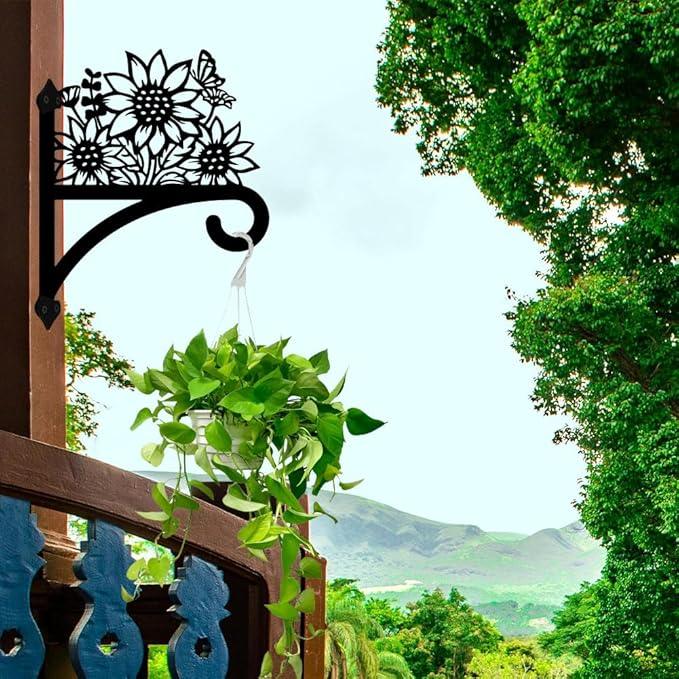 Peacoblue Iron Plant Hangers Hooks for Outdoor Indoor Hanging Plants Flower Fern Pots Lantern Bird Feeder Wind Chimes, 12