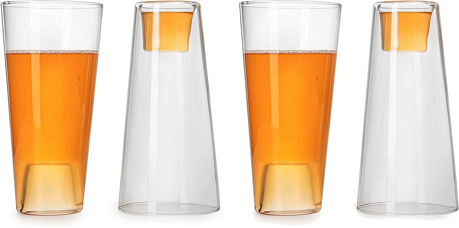 Shot in the Pint Glass, Take A Shot Funny Beer Glass/Mug 4-Set 7