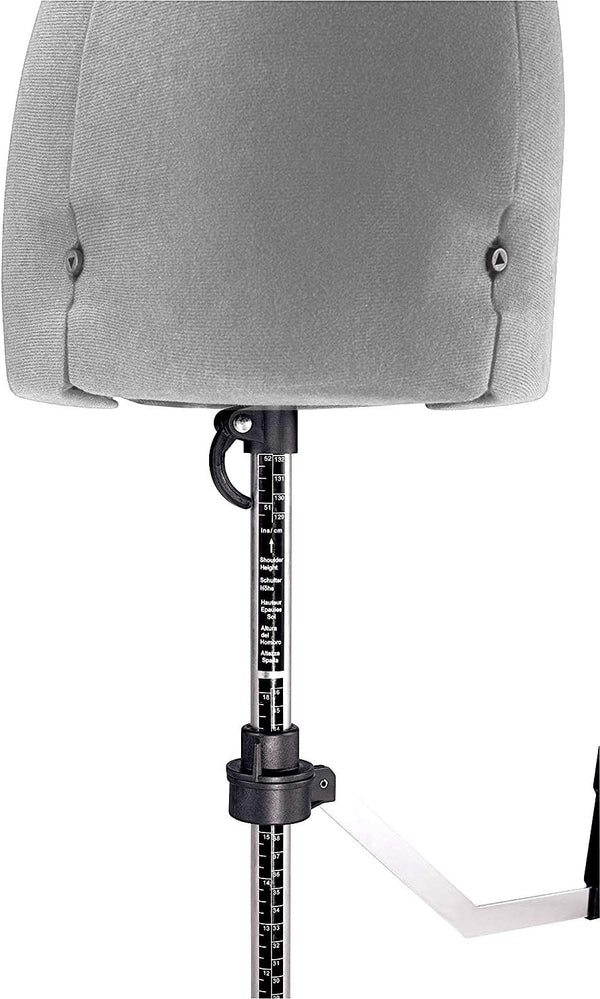 FAMILY DRESSFORM Medium Adjustable Mannequin Dress Form - Grey