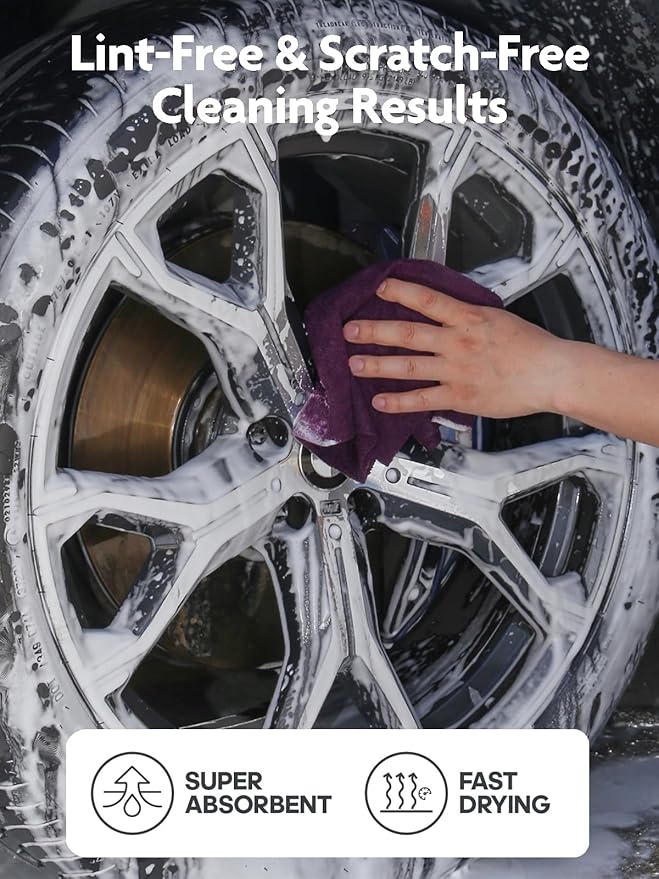 Fantasticlean Microfiber Cleaning Cloth Roll -75 Pack, Tear Away Microfiber Towels, 12