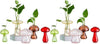 Glasseam Mushroom Planter Propagation Vase, Set of 10 Glass Terrariums for Plants, Cute Hydroponic Small Planter, Colored Propagate Station, Decorative Bud Vases for Flowers, Unique Gifts for Women