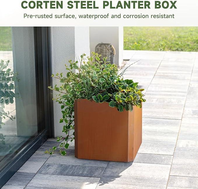 Corten Steel Planter Box-24