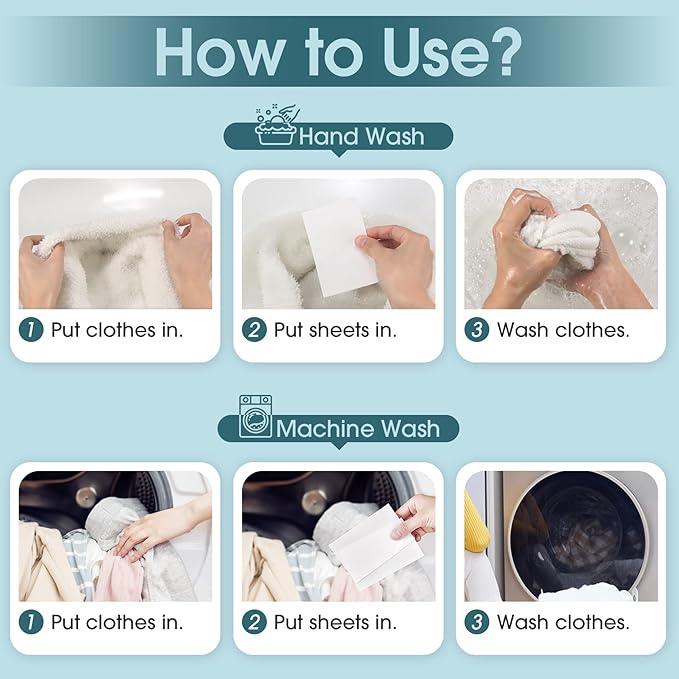 Poesie Laundry Detergent Sheet Fresh Linen Scent 320 Sheets Travel Laundry Kit No waste Portable Washing Sheets Detergent for Machine Wash & Hand Wash