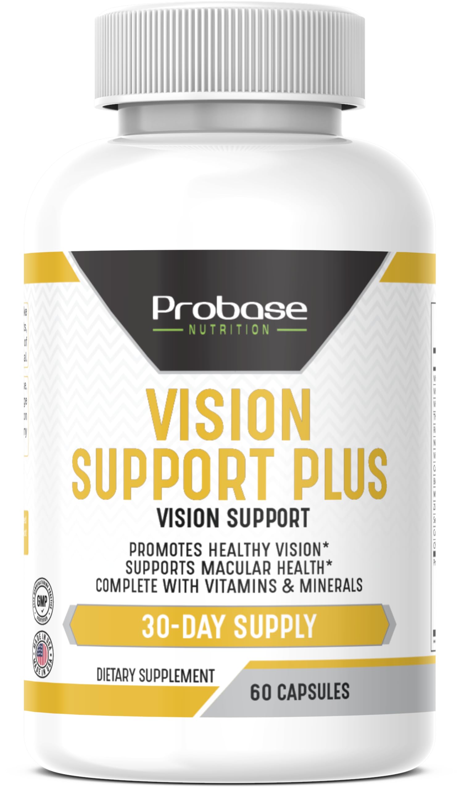Probase Nutrition Vision Support Plus 60 Capsules 30-Day Supply