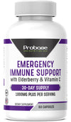Probase Nutrition Emergency Immune Support 60 Capsules 30-Day Supply