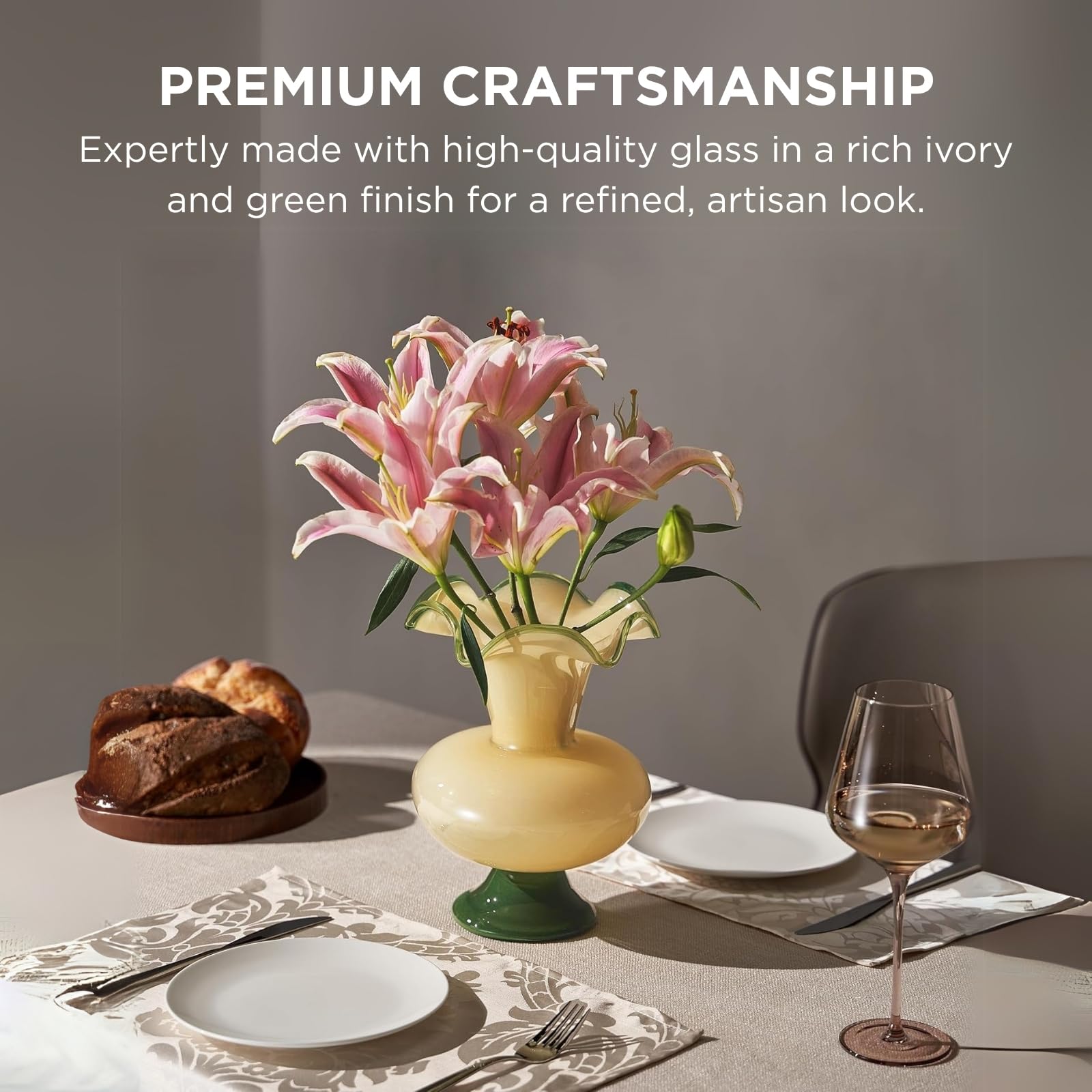 Glass Meadow Hand-Blown Glass Flower Vase  Décor - 11