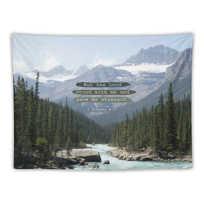 But The Lord Stood with Me, Canadian Rockies Tapestry