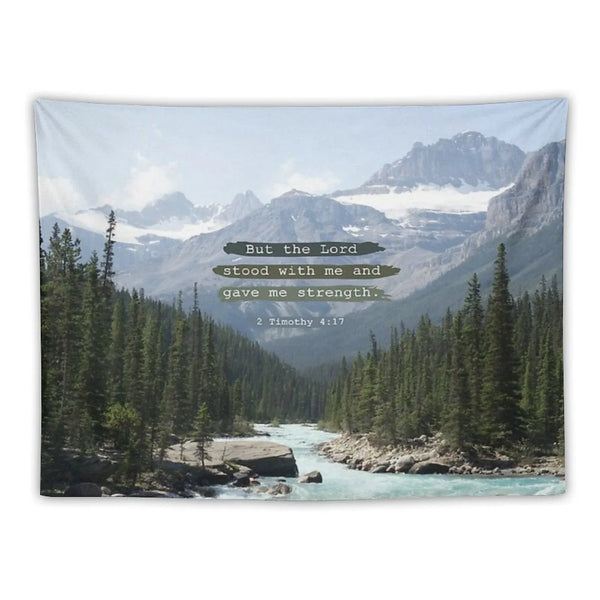 But The Lord Stood with Me, Canadian Rockies Tapestry