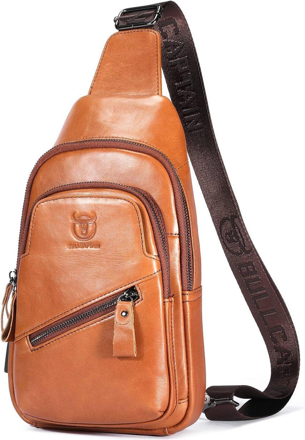 FR Fashion Co. Men's Executive Leather Sling Bag