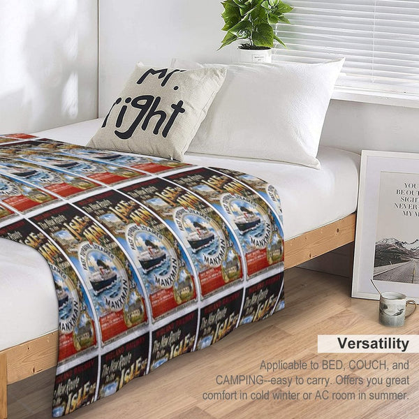 Isle of Man Gift-ready Throw Blanket
