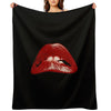 Rocky Horror Picture Show Lips Wrinkle-free Throw Blanket