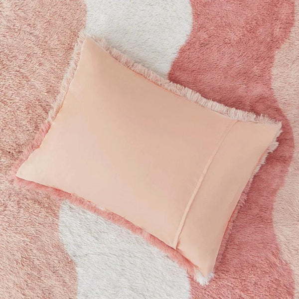 Cassie Ombre Shaggy Faux Fur Comforter Set - Gifts for You 'n Me
