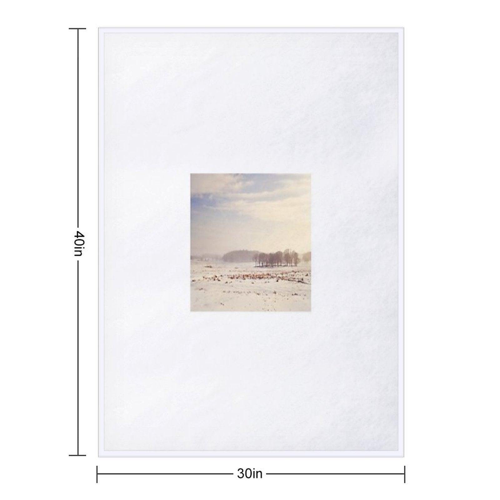 Snowy Valley Throw Blanket