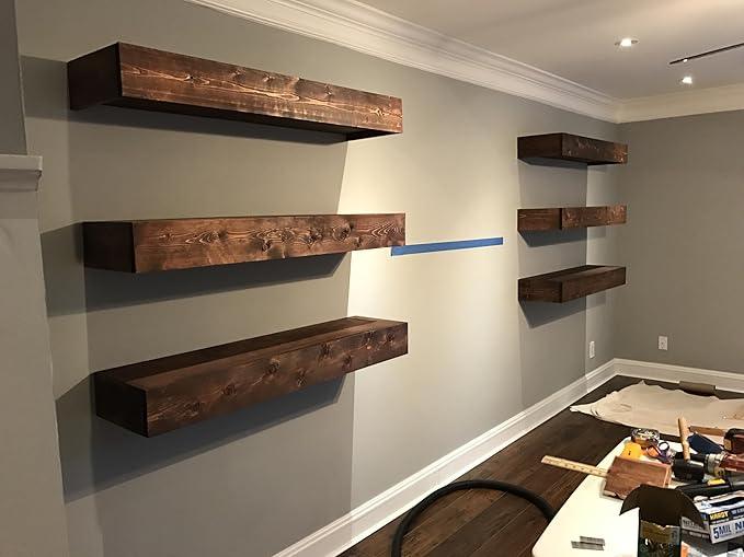 Hidden Shelf Brackets ， Floating Shelf Bracket ( Additional Brackets -NO Kits) 69 Inch -2 Pcs