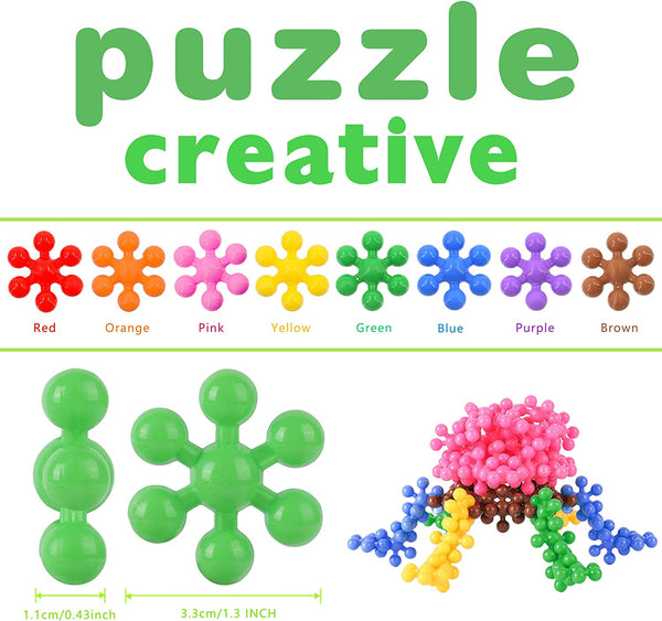 200 Pieces 3D Interlocking Building Blocks STEM Toy