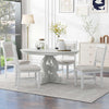 Round Solid Wood Dining Table Set Four