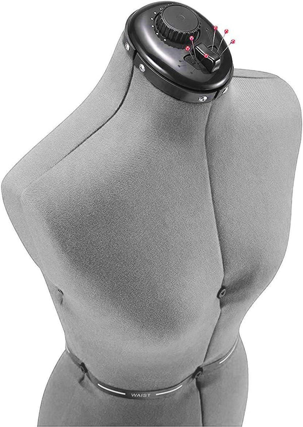 FAMILY DRESSFORM Medium Adjustable Mannequin Dress Form - Grey - Gifts for You 'n Me