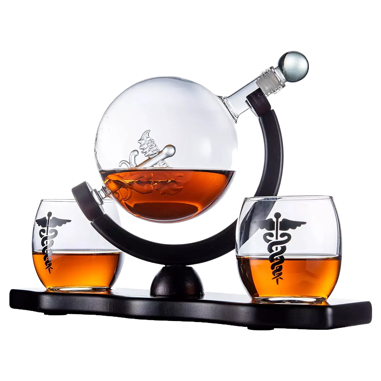 Doctors Dr. & Healthcare Worker Gifts Men & Women - Wine & Whiskey Symbol - Father's Day Doctor - 750 mL Gift Idea for Nurses, EMT, Hygienists, Physician, Dentists Gifts for Dad